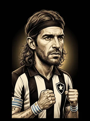 Caricatura de Loco Abreu