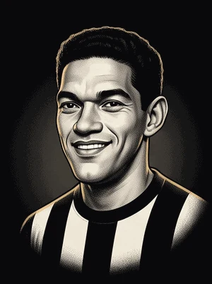 Caricatura de Garrincha